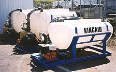 Skid mount hydroseeders